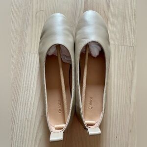 Quince Italian Leather Glove Ballet Flat (cream)